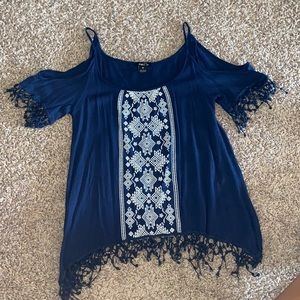 Navy blue shirt size XS